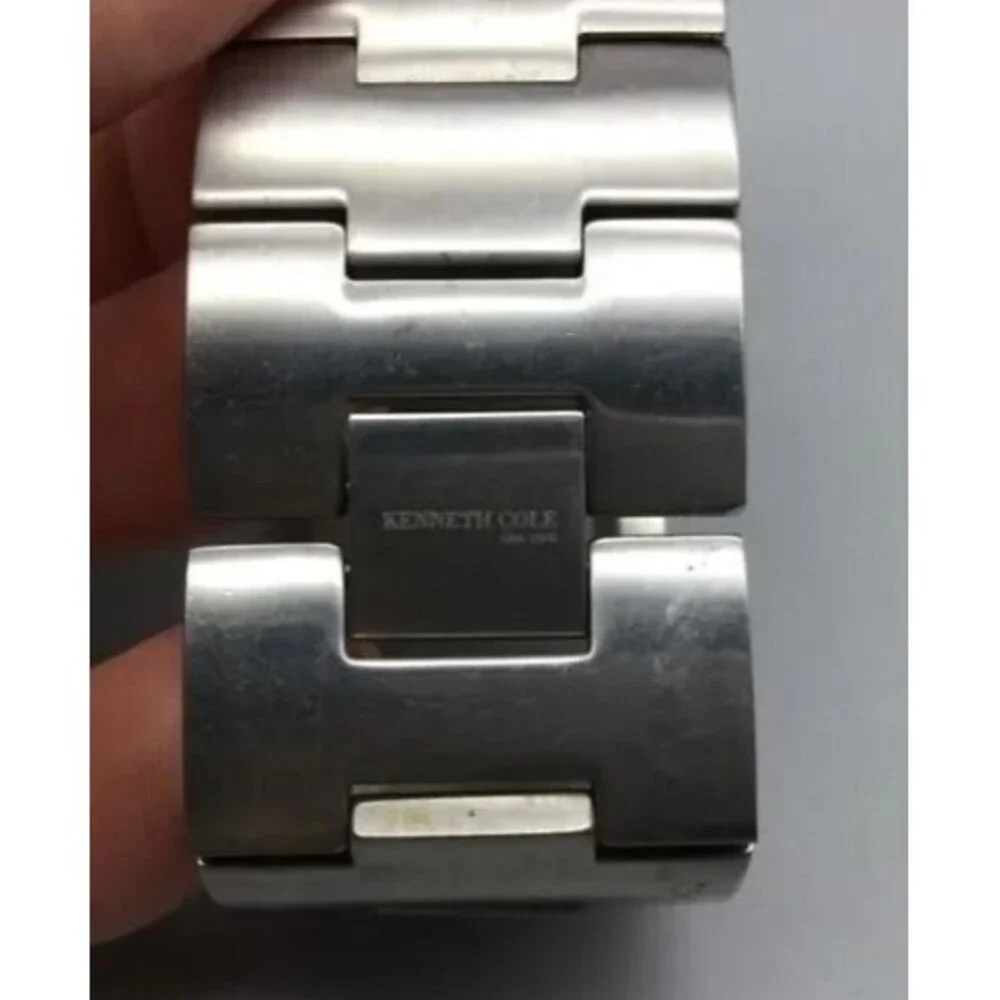 Kenneth Cole New York Watch Vintage Stainless Steel With Box Booklet KC4349